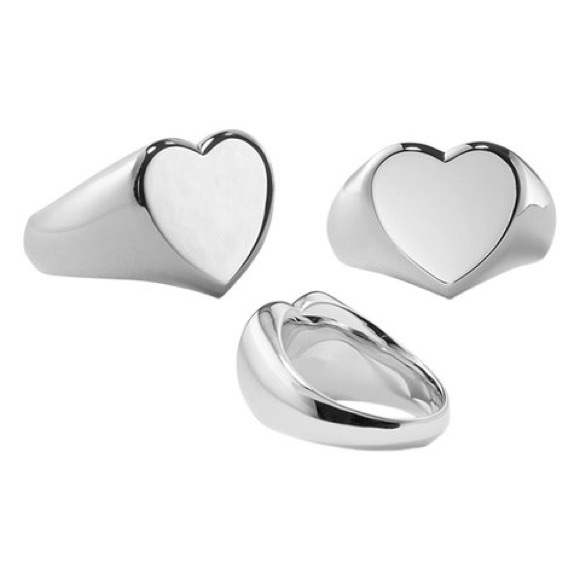 Silver Heart Ring - Picture 2 of 7
